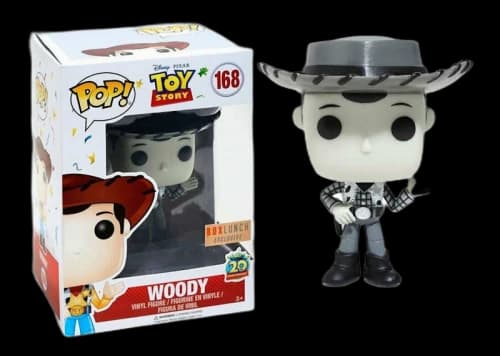 Funko Pop! Disney Toy Story Woody (Black/White) Box Lunch Exclusive Figure #168