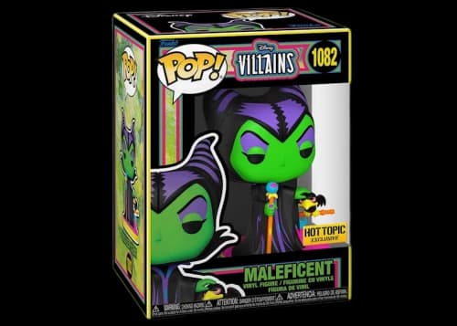 Funko Pop! Disney Villains Black Light Maleficent Hot Topic Exclusive Figure #1082