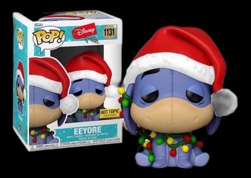 Funko Pop! Disney Winnie the Pooh Eeyore Christmas Lights Hot Topic Exclusive Figure #1131