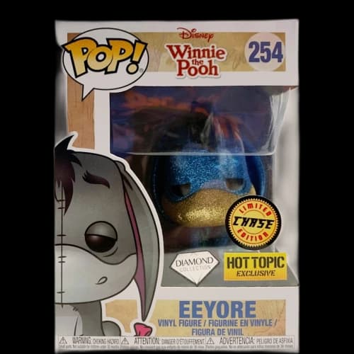 Funko Pop! Disney Winnie The Pooh Eeyore (Glitter) (Diamond Collection) (Chase) Hot Topic Exclusive Figure #254
