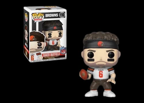 Funko Pop! Football Cleveland Browns Baker Mayfield White Jersey Figure #110