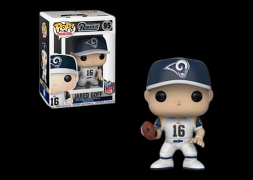 Funko Pop! Football Los Angeles Rams Jared Goff White Jersey Figure #95