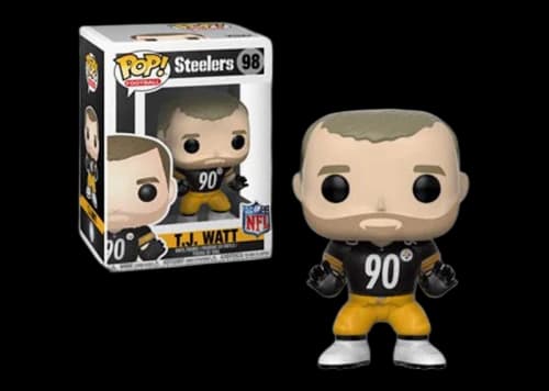 Funko Pop! Football Pittsburgh Steelers T.J. Watt Black Jersey Figure #98