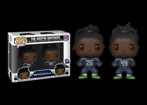 Funko Pop! Football Seattle Seahawks Griffin Brothers Shaquem & Shaquill 2 Pack