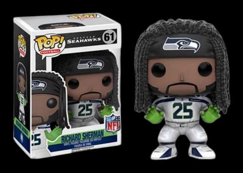 Funko Pop! Football Seattle Seahawks Richard Sherman White Uniform Figure #61