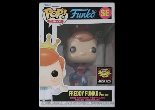 Funko Pop! Fundays Box of Fun Blacklight Battle Freddy Funko As Spider-Man SE (LE 4000)