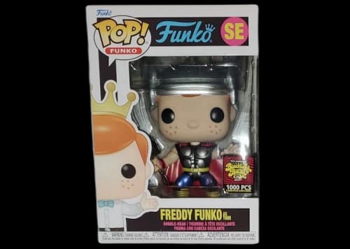 Funko Pop! Fundays Box of Fun Blacklight Battle Freddy Funko As Thor Metallic SE (LE 1000)