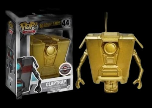 Funko Pop! Games Borderlands Claptrap (Gold) (Chase) Gamestop Exclusive Figure #44