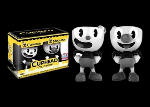 Funko Pop! Games Cuphead Cuphead & Mugman (Black/White) Fall Convention Exclusive 2 Pack