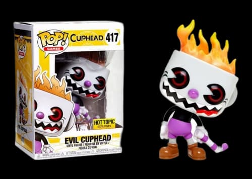 Funko Pop! Games Cuphead Evil Cuphead Hot Topic Exclusive Figure #417