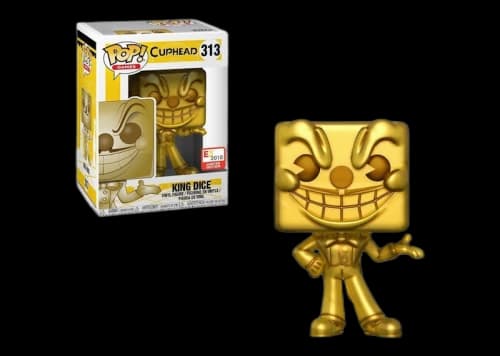Funko Pop! Games Cuphead King Dice (Gold) E3 Exclusive Figure #313