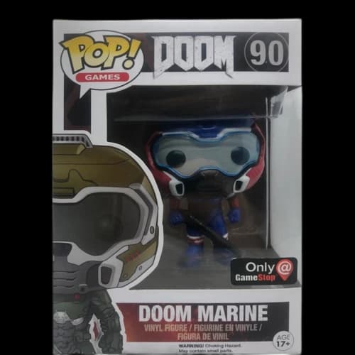 Funko Pop! Games Doom Marine GameStop Exclusive Figure #90