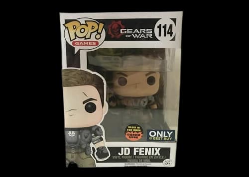 Funko Pop! Games Gears of War JD Fenix (Armored) (Glow) Swarm Gunk Best Buy Exclusive Figure #114