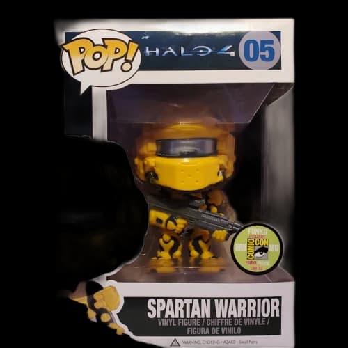 Funko Pop! Games Halo 4 Spartan Warrior (Yellow) SDCC Figure #05
