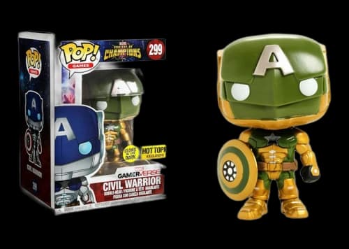 Funko Pop! Games Marvel Contest of Champions Civil Warrior (Glow) Hot Topic Exclusive Bobble-Head #299
