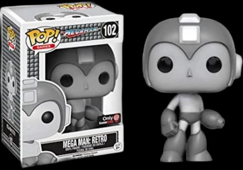 Funko Pop! Games Mega Man Mega Man Retro Black & White GameStop Exclusive Figure #102