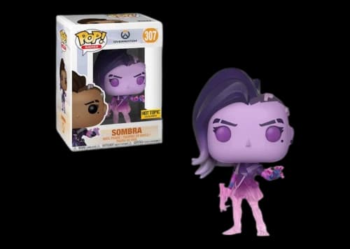 Funko Pop! Games Overwatch Sombra Translucent Hot Topic Exclusive Figure #307