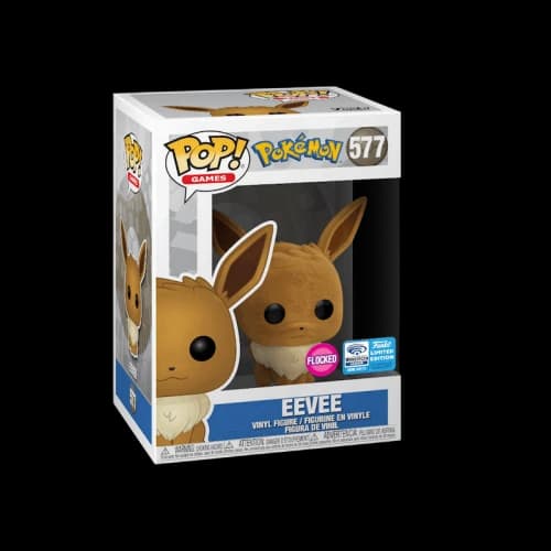 Funko Pop! Games Pokemon Eevee (Flocked) Wondercon Exclusive Figure #577