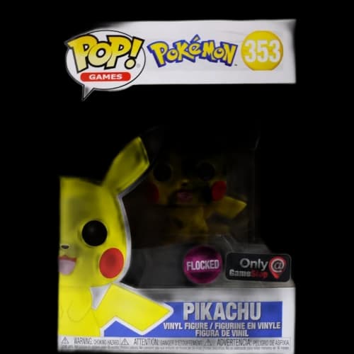 Funko Pop! Games Pokemon Pikachu (Flocked) GameStop Exclusive Figure #353