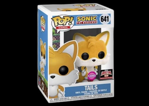 Funko Pop! Games Sonic The Hedgehog Tails (Flocked) Target Con Exclusive Figure #641