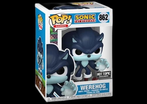 Funko Pop! Games Sonic The Hedgehog Werehog Hot Topic Exclusive Figure #862