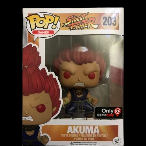 Funko Pop! Games Street Fighter Akuma Game Stop Exclusive Figure #203