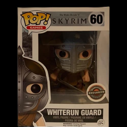 Funko Pop! Games The Glder Scrolls V Whiterun Guard Game Stop Exclusive Figure #60