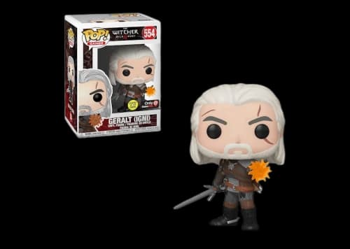 Funko Pop! Games The Witcher 3: Wild Hunt Geralt IGNI (Glow) GameStop Exclusive Figure #554