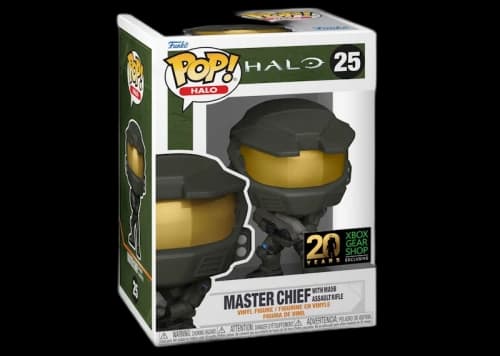 Funko Pop! Halo Master Chief with MA5B Assault Rifle 20th Anniversary Xbox Gear Shop Exclusive Figure #25