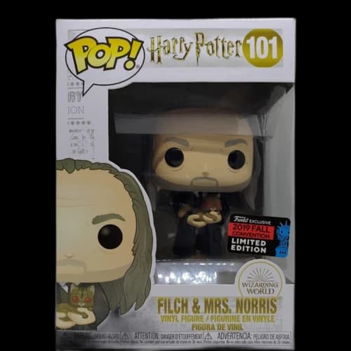 Funko Pop! Harry Potter Filch & Mrs. Norris Fall Convention Edition Figure #101