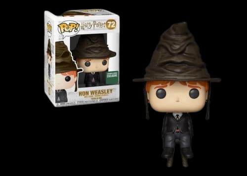 Funko Pop! Harry Potter Ron Weasley Sorting Hat Barnes & Noble Figure #72