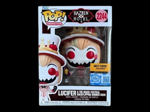 Funko Pop! Animation Hazbin Hotel Luxifer & The Magic-Tastical Backflipping Rubber Duck Hot Topic Exclusive Figure #2244