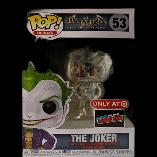 Funko Pop! Heroes Batman Arkham Asylum The Joker (Silver) NYCC Target Exclusive Figure #53