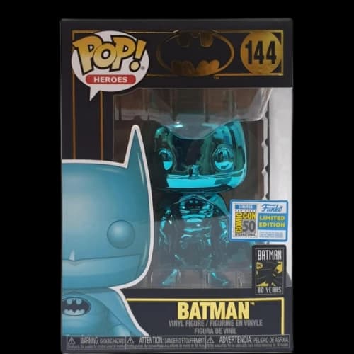 Funko Pop! Heroes Batman (Teal Chrome) SDCC Figure #144