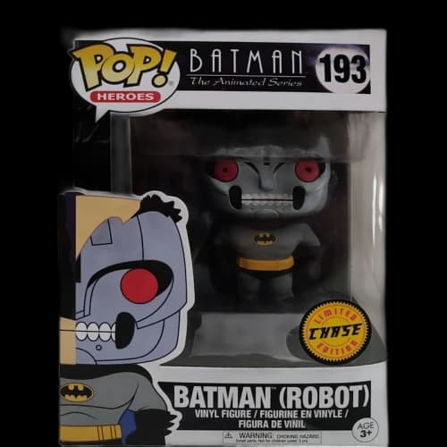 Funko Pop! Heroes Batman The Animated Series Batman (Robot) (Chase) Figure #193