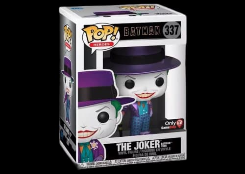 Funko Pop! Heroes Batman The Joker Batman 1989 GameStop Exclusive Figure #337
