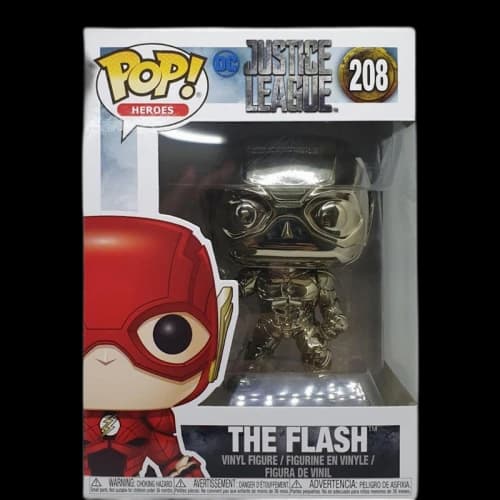 Funko Pop! Heroes DC Justice League The Flash (Chrome) Figure #208