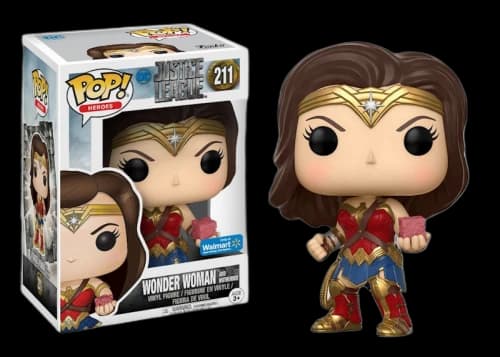 Funko Pop! Heroes DC Justice League Wonder Woman and Mother Box Walmart Exclusive Figure #211
