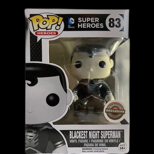 Funko Pop! Heroes DC Super Heroes Blackest Night Superman Game Stop Exclusive Figure #833