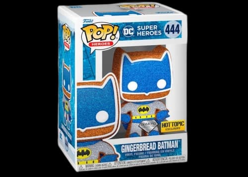 Funko Pop! Heroes DC Super Heroes Gingerbread Batman Diamond Collection Hot Topic Exclusive Figure #444