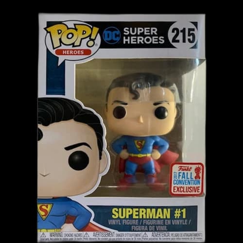 Funko Pop! Heroes DC Super Heroes Superman #1 Fall Convention Figure #215