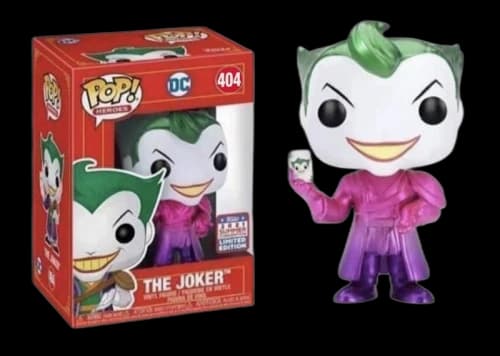 Funko Pop! Heroes DC The Joker Metallic 2021 Summer Convention Exclusive Figure #404