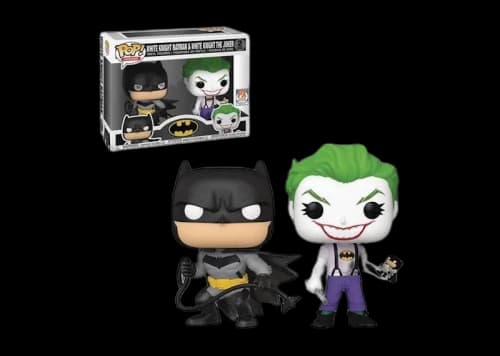 Funko Pop! Heroes DC White Knight Batman and White Knight The Joker SDCC 2021 PX Previews Exclusive 2-Pack