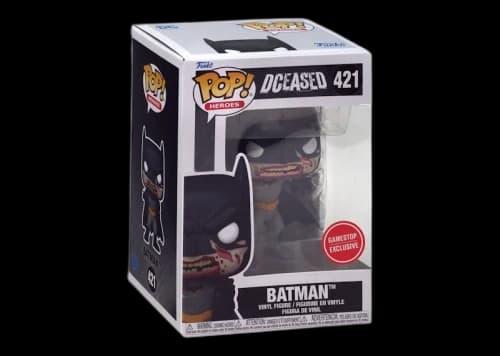 Funko Pop! Heroes DCeased Batman (Bloody) GameStop Exclusive Figure #421