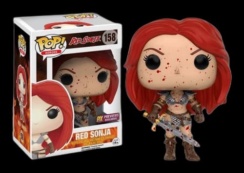 Funko Pop! Heroes Red Sonja (Bloody) PX Previews Exclusive Figure #158