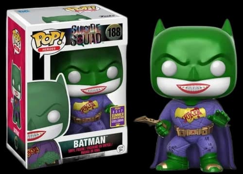 Funko Pop! Heroes Suicide Squad Batman (As Joker) 2017 Summer Convention Exclusive Figure #188
