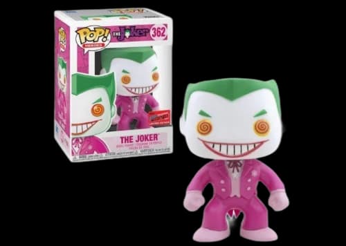 Funko Pop! Heroes The Joker Breast Cancer Awareness NYCC Exclusive Figure #362