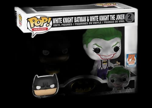 Funko Pop! Heroes White Knight Batman & White Knight The Joker PX 2021 SDCC Exclusive 2-Pack