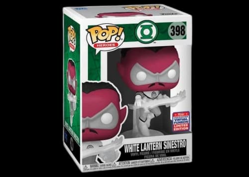 Funko Pop! Heroes White Lantern Sinestro 2021 Summer Virtual Funkon Exclusive Figure #398
