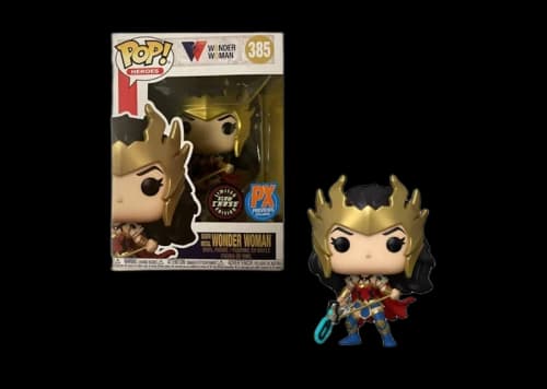 Funko Pop! Heroes Wonder Woman Death Metal Wonder Woman (Glow/Chase) PX Previews Exclusive Figure #385